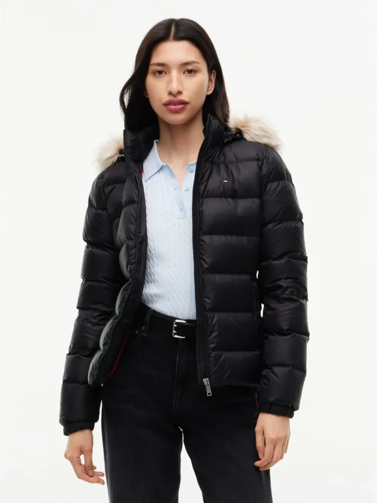 Tommy Jeans Puffer Daunenjacke - Black L Damen