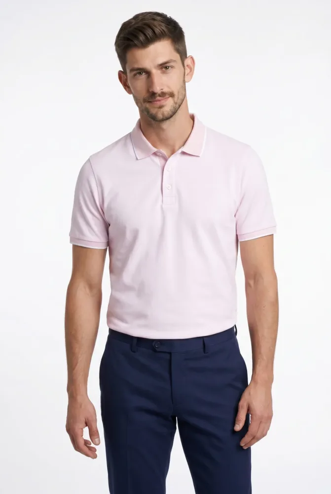 MARVELIS Poloshirt meliert, leicht tailliert