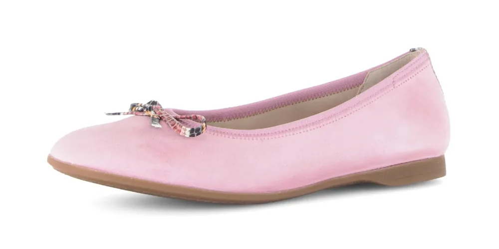 Gabor Ballerina Businessschuh, Flats, Schlupfschuh mit Zierscheife