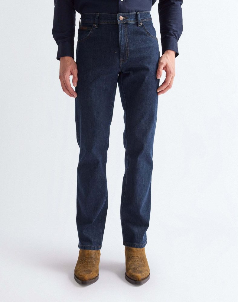Wrangler - Jeans, Regular Fit, für Herren, Blau Denim, Größe W32/L30