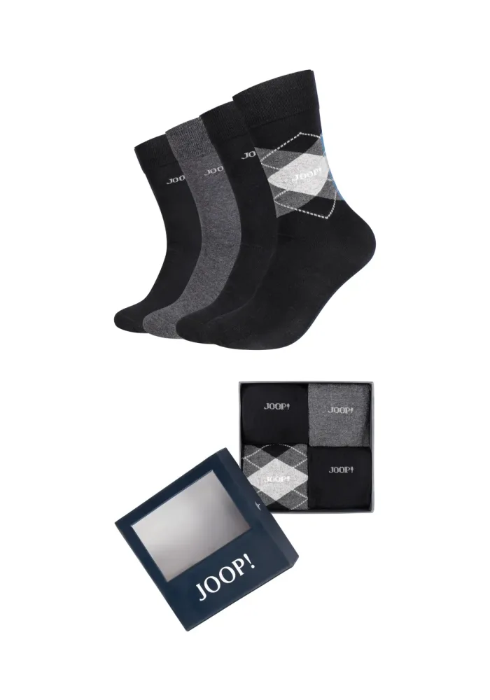 JOOP! - Geschenkset Premium Socken, für Herren, Schwarz, Größe 43-46