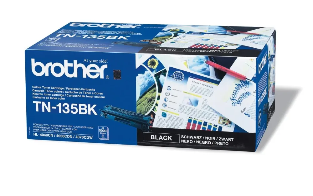 Brother B135BK Toner XL bk - Brother TN-135BK für z.B. Brother DCP -9040 CN, Brother DCP -9042 CDN, Brother DCP -9042 CN, Brother DCP -9045 CN
