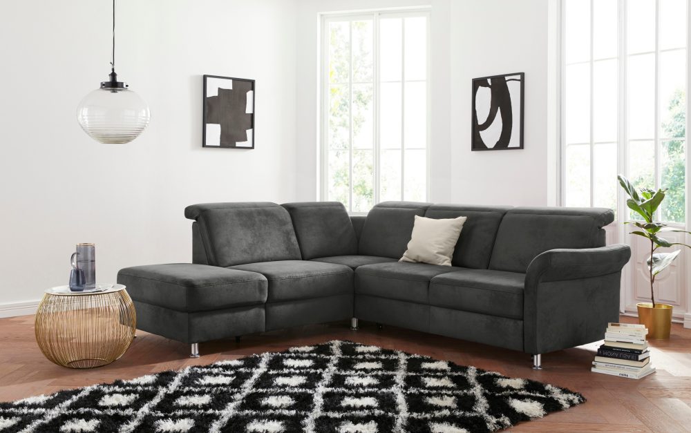 sit&more Ecksofa, inklusive Federkern, wahlweise mit Kopfteilverstellung, Bettfunktion und Stauraum