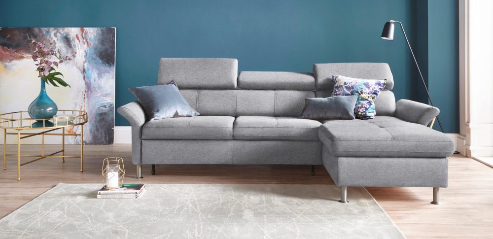 exxpo - sofa fashion Ecksofa, inkl. Kopf- bzw. Rückenverstellung, wahlweise mit Bettfunktion und Bettkasten