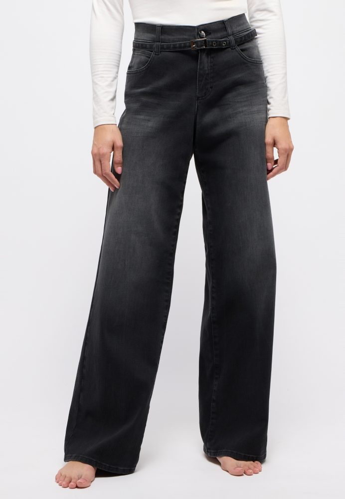 Angels - City Jeans Wide Leg, für Damen, Grau, Größe W36/L30
