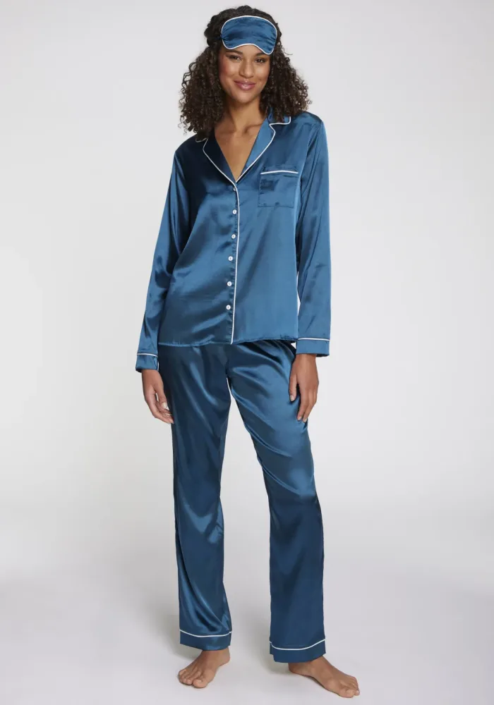 s.Oliver Pyjama Set, 3 tlg. mit Schlafmaske