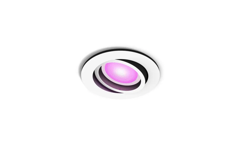 Einbauspot Centura Philips Hue Kunststoff weiss Ø 9cm - LED - Lichtfarbe: Warmweiss - Kaltes Tagesweiss - Einbaustrahler- LED Energiesparlampe