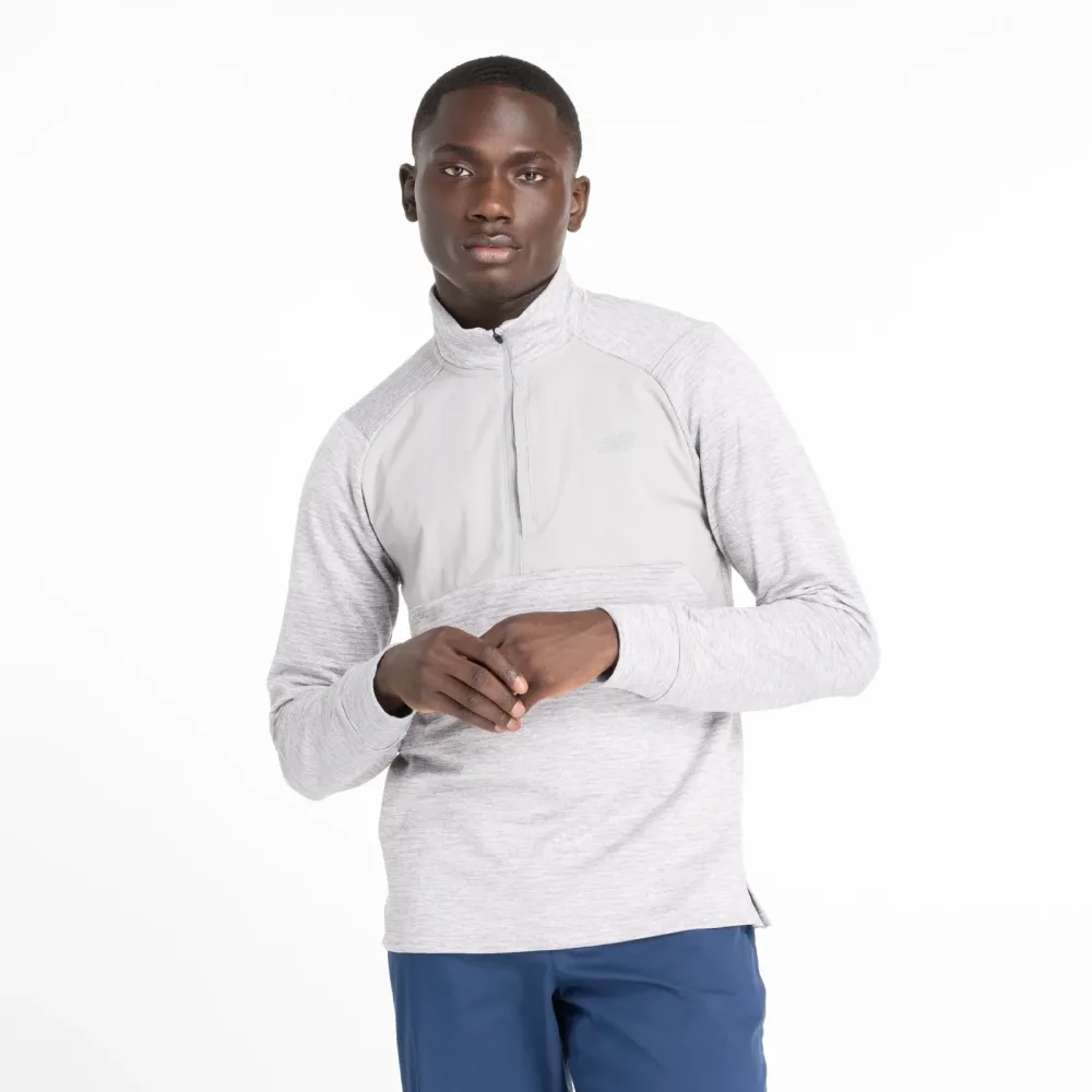 New Balance New Balance Athletics Heat Grid 1/2 Zip Herren, grau, Grösse: XXL Regular Fit Herren, grau, Grösse: XXL