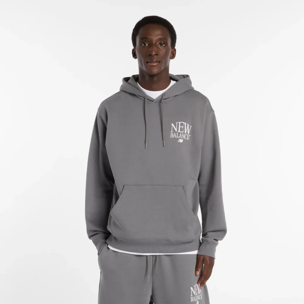 New Balance Kapuzensweatshirt, mit Kordelzug, aus Baumwollmischung