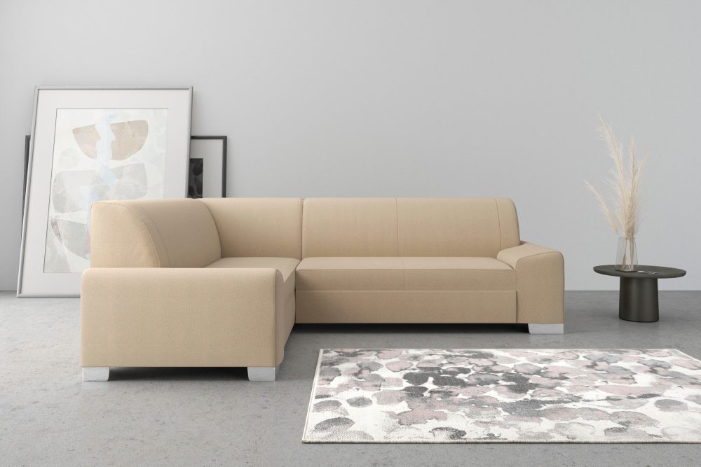 DOMO collection Ecksofa »Anzio«, Wahlweise mit Bettfunktion und Federkern