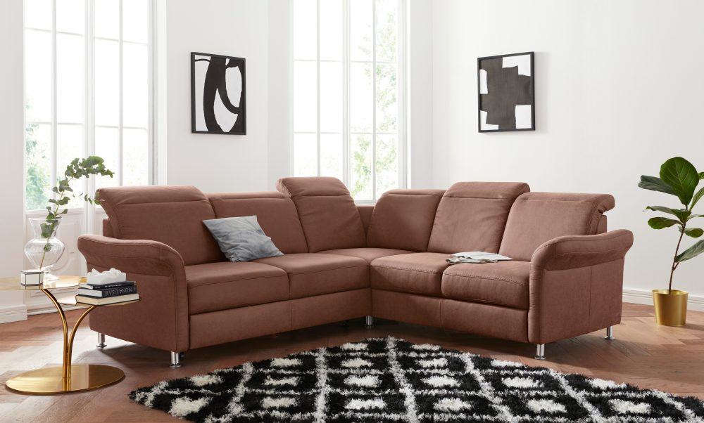 sit&more Ecksofa, inklusive Federkern, wahlweise mit Kopfteilverstellung, Bettfunktion und Schubladenstauraum