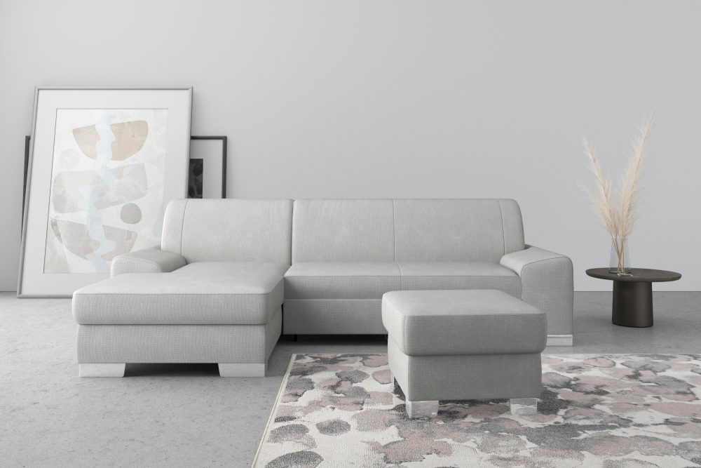 DOMO collection Ecksofa »Anzio«, wahlweise mit Bettfunktion und Federkern