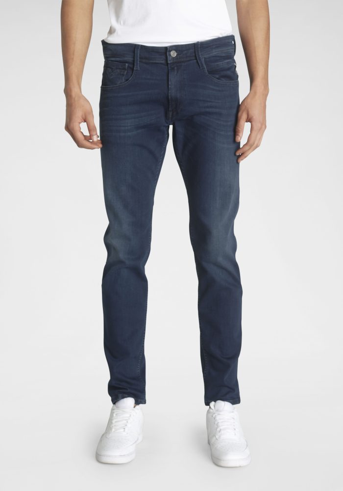 Replay - Jeans, Slim Fit, für Herren, Blau Denim Dunkel, Größe W31/L32