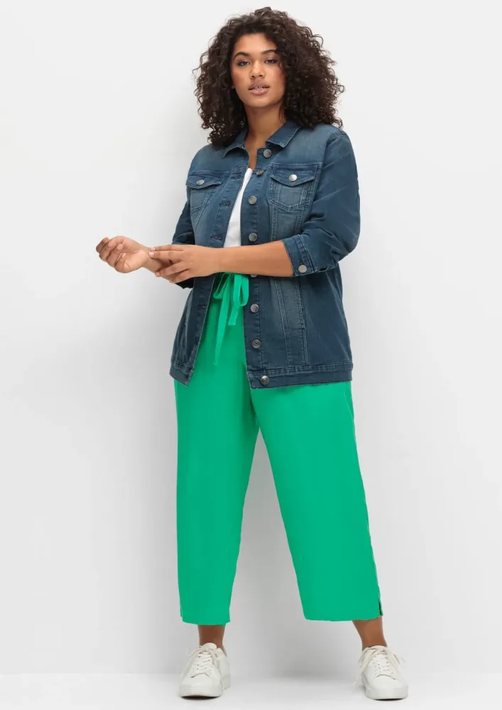 Sheego Jeansjacke ohne Kapuze