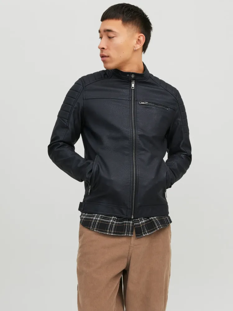 Jack & Jones Lederimitatjacke 