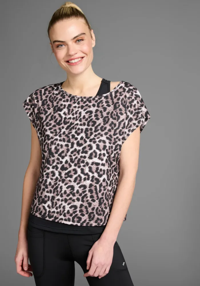 FAYN SPORTS Funktionsshirt Set, 2, mit coolem Print und Top auch in grossen Grössen