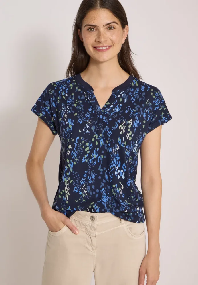 Cecil Kurzarmshirt Sommershirt mit grafischem Muster