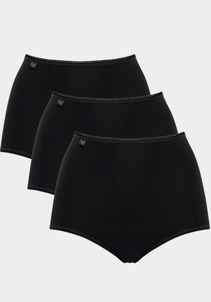 Sloggi - Multipack, Maxi Slips, für Damen, Black, Größe 40