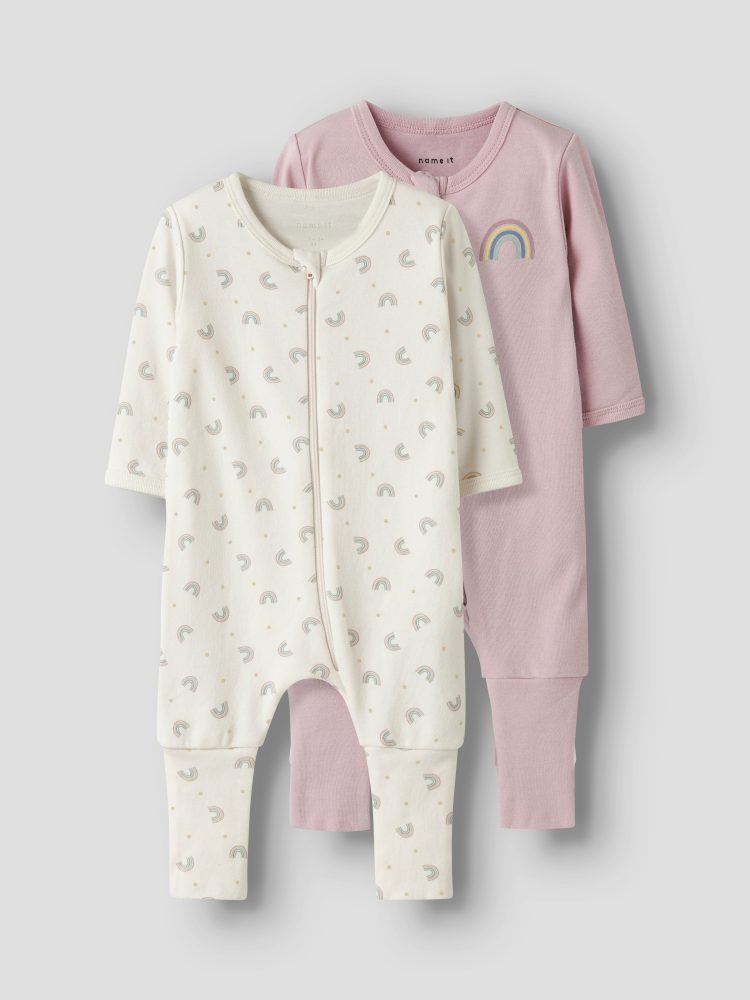 Name It - Body, 2er-Pack, 74, Lila