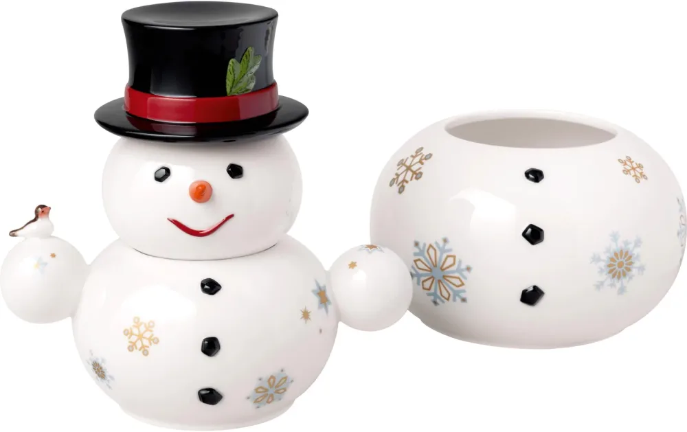 Villeroy & Boch - Schneemann Dose Christmas Toys Memory, One Size, Weiss