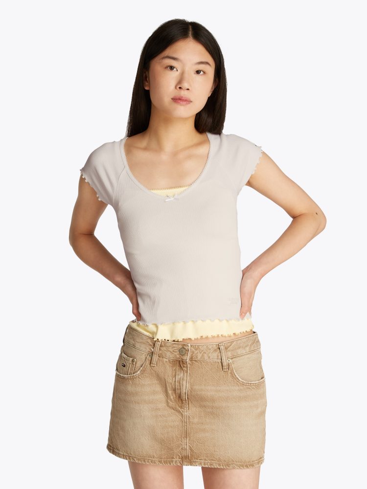 Tommy Jeans - T-Shirt, für Damen, Weiss, Größe XL