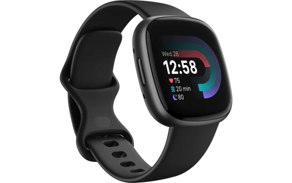 Fitbit - Versa 4, One Size, Schwarz