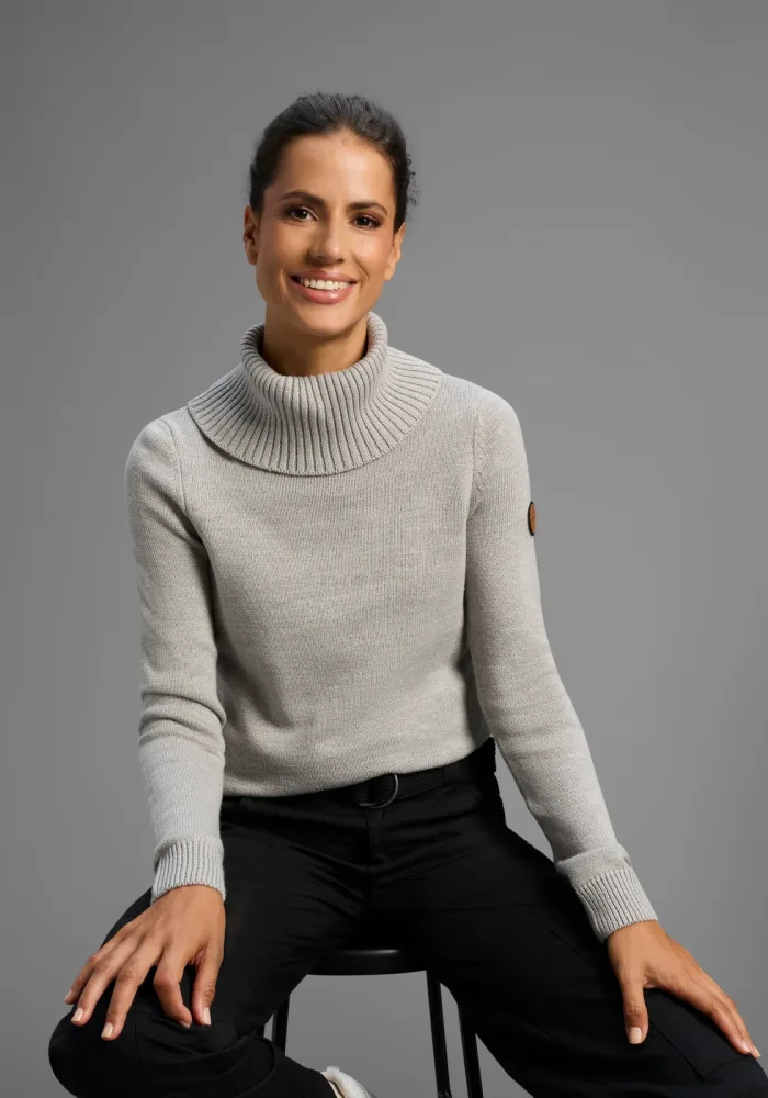 KangaROOS Rollkragenpullover mit Schalkragen, Langarm, Warm & Kuschelig