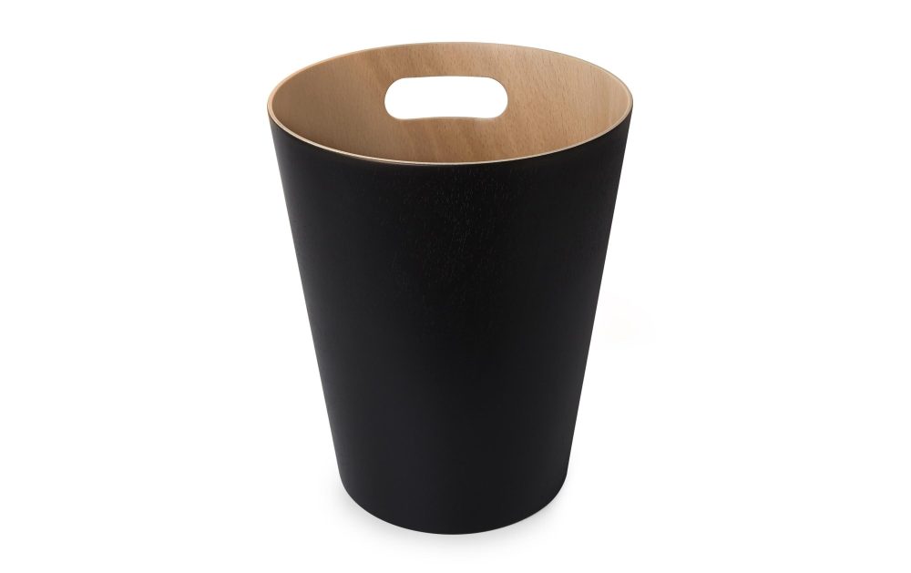 Umbra Woodrow Papierkorb schwarz