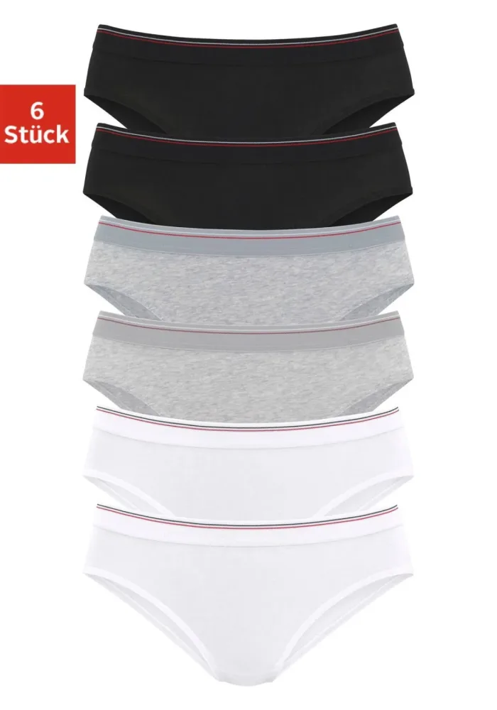 H.I.S Bikinislip 6er-Pack, aus elastischer Baumwoll-Qualität