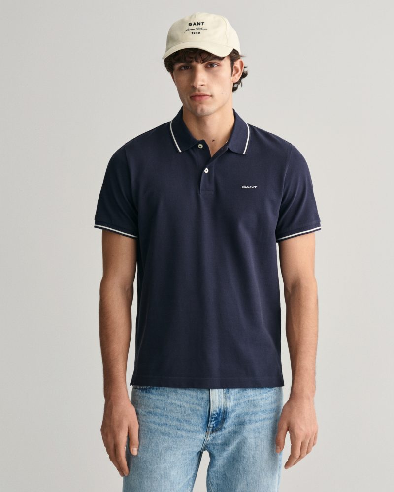 Gant - Poloshirt, kurzarm, für Herren, Marine, Größe 3XL