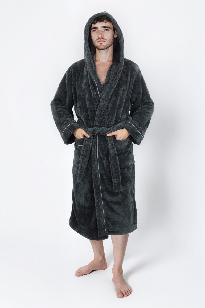 my home Unisex-Bademantel »»Lillou««, (1 St.), weiche und kuschelige Qualität, für Damen und Herren, XS-3XL