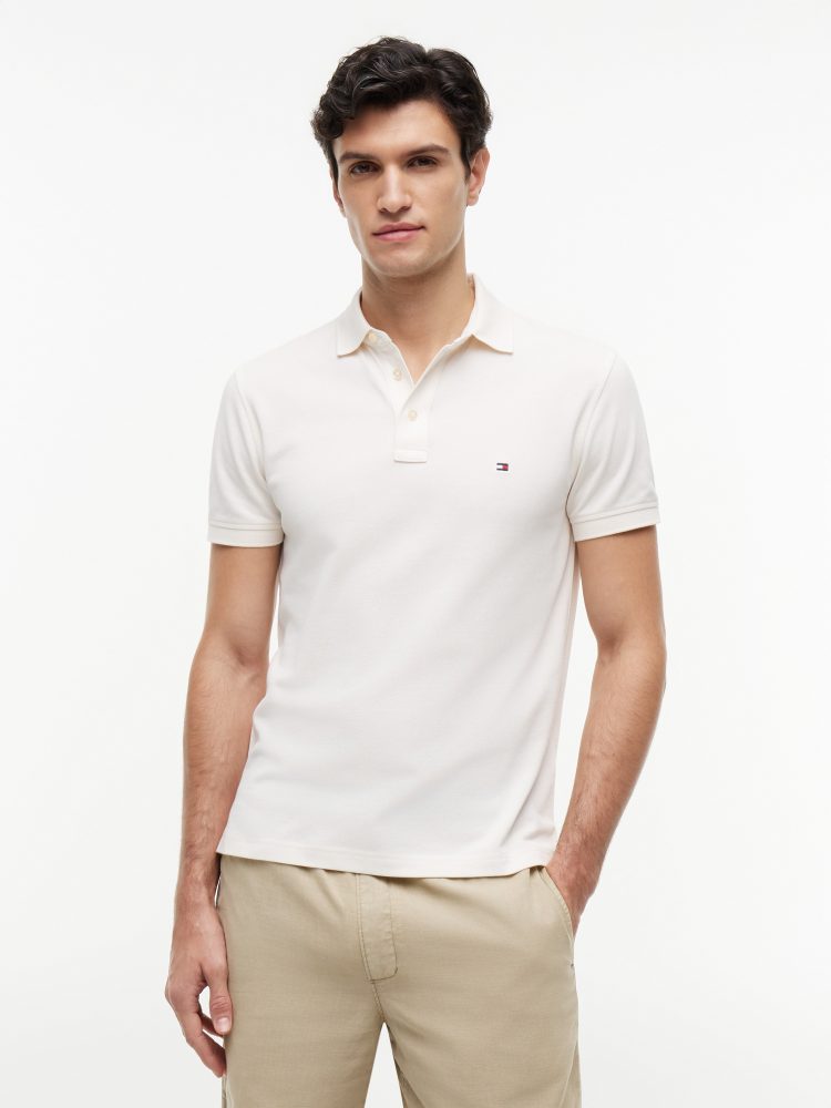 Tommy Hilfiger - Polo Shirt, für Herren, Offwhite, Größe XL