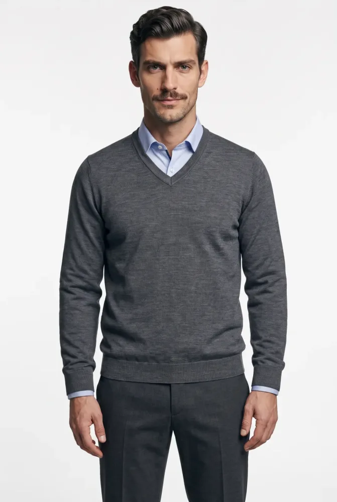 MARVELIS V-Ausschnitt-Pullover