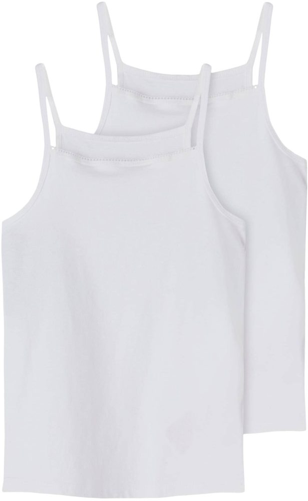 Name It - Duopack, T-Shirts, ärmellos, Duopack ärmellose T-Shirts, 134-140, Weiss