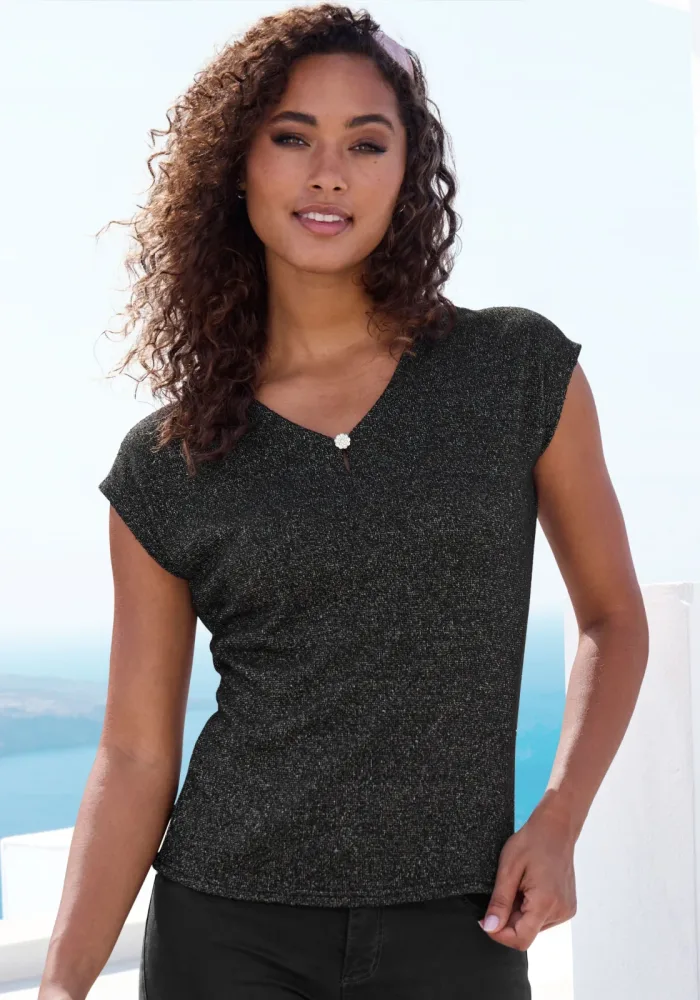 LASCANA Kurzarmshirt 
