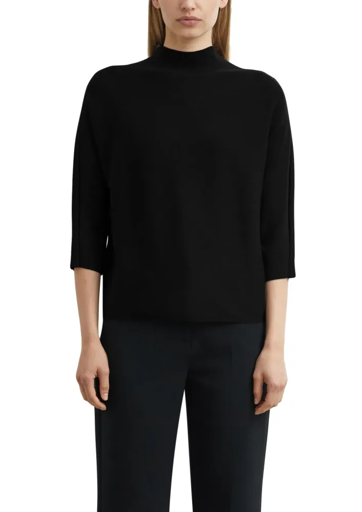 Comma Stehkragenpullover 3/4 Ärmel, Viskosemix