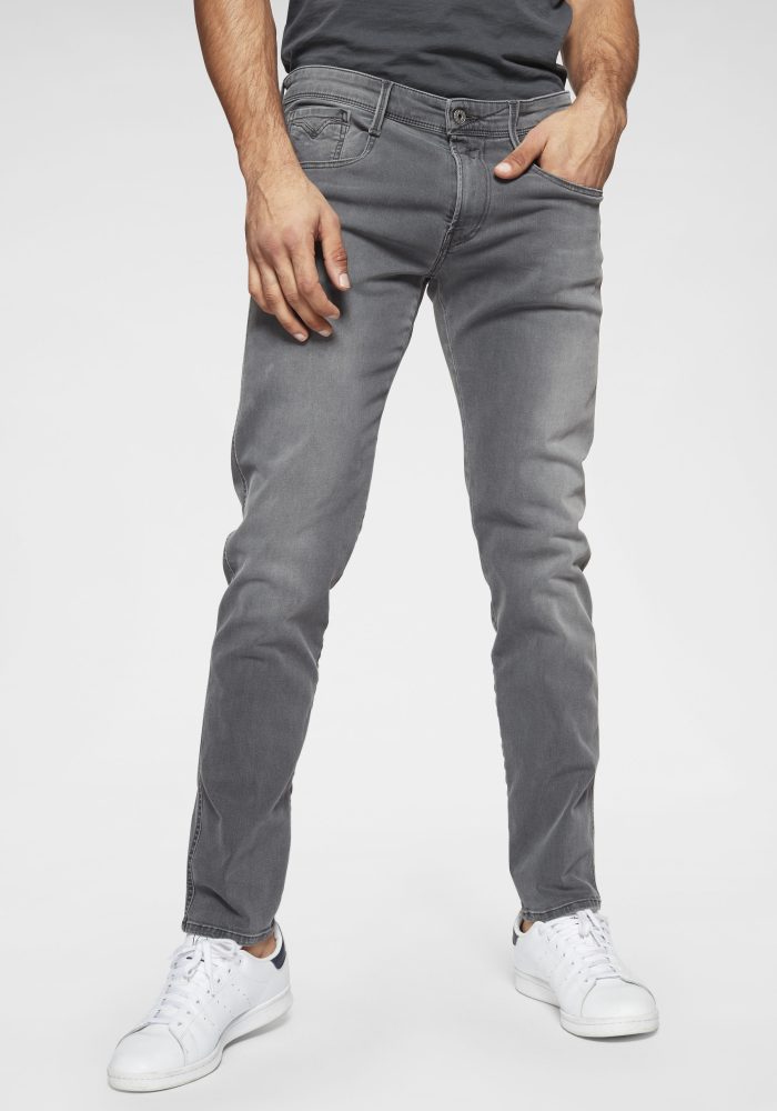 Replay - Jeans, Slim Fit, für Herren, Grau, Größe W30/L30