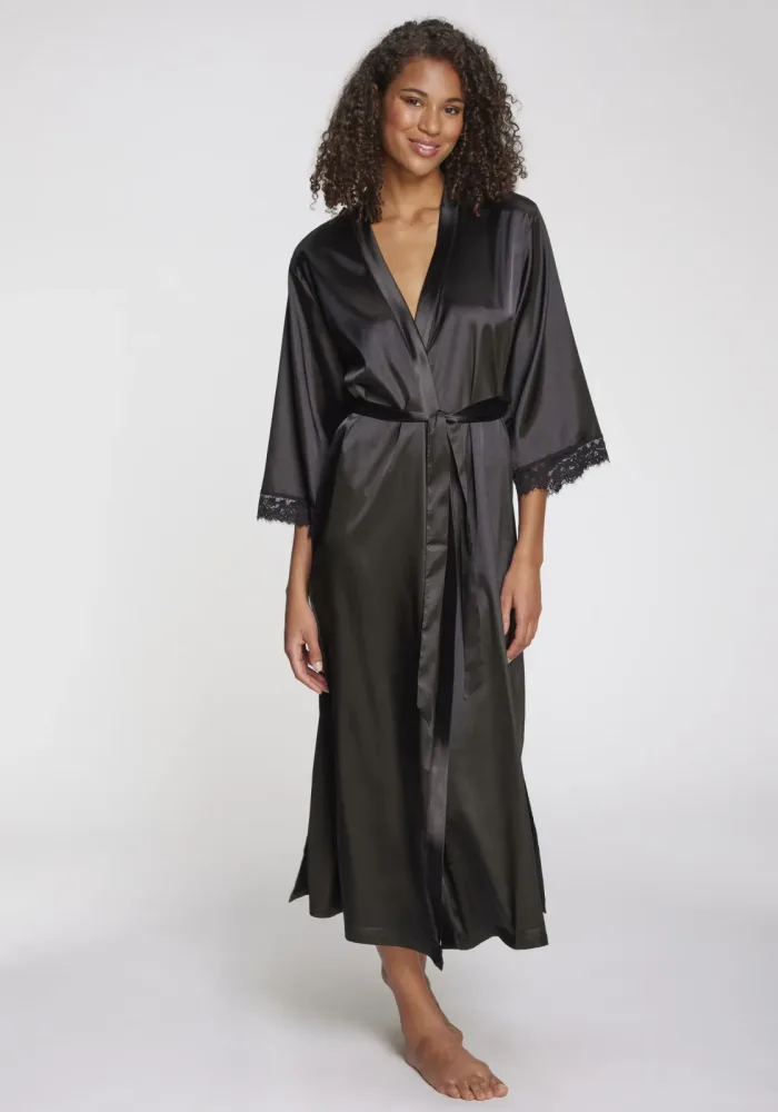 LASCANA Kimono Mit spitze besetzte Ärmel