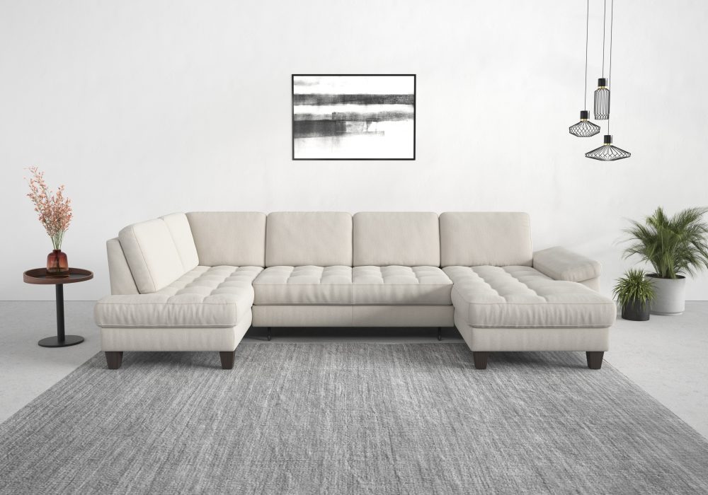 sit&more Wohnlandschaft, wahlweise mit Bettfunktion, Bettkasten, Sitztiefenverstellung
