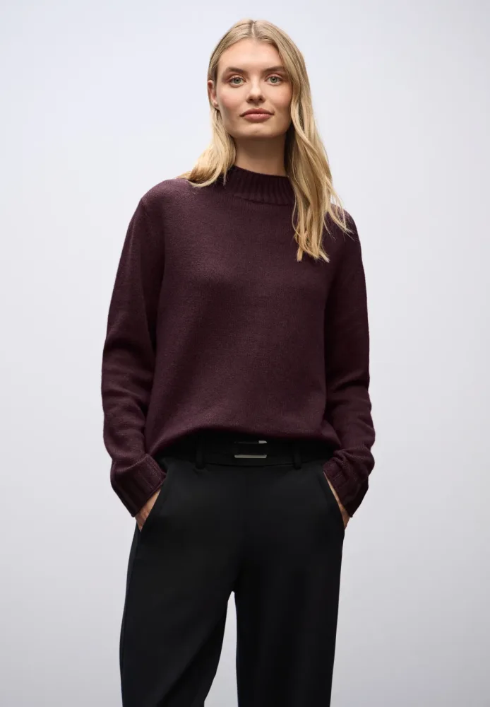 STREET ONE Rollkragenpullover mit Rippbündchen