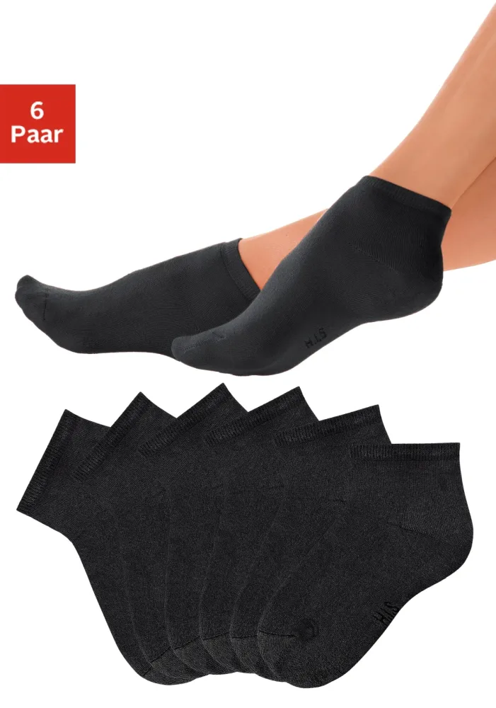 H.I.S Kurzsocken Packung, 6 Stk. tlg. mit kuscheligem Innenfrottee