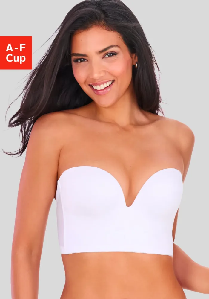 LASCANA Corsage mit Push-up-Kissen & Stützfunktion, grosse Grössen, Sommer