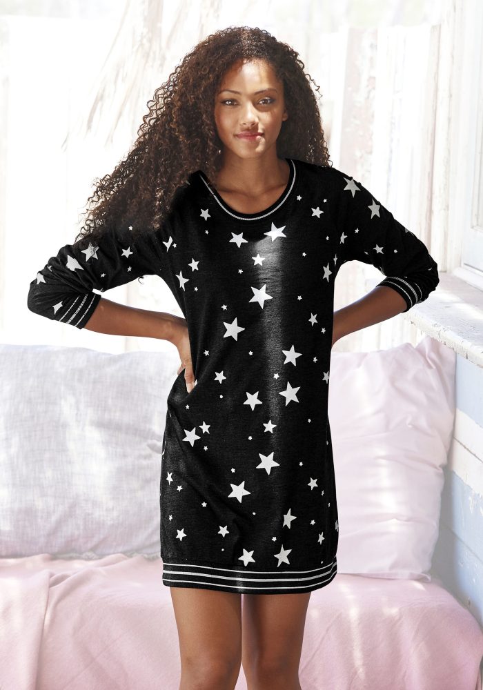 Vivance Dreams by Lascana Sleepshirt mit angesagtem Sternedruck