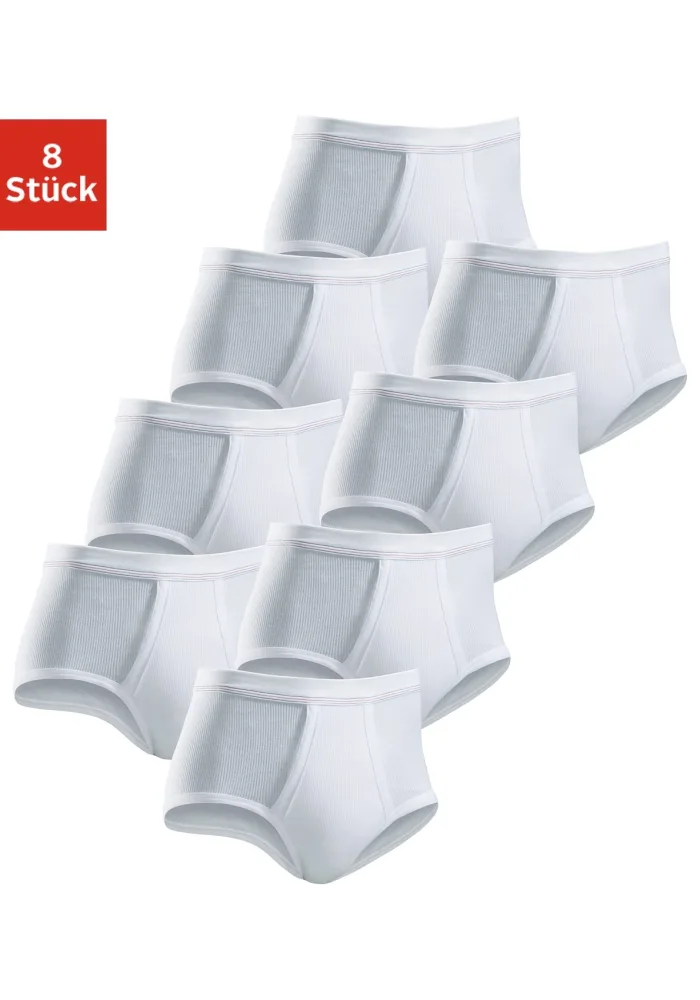 Clipper Slip Packung, 8 Stk. schlichtes Basic für jeden Tag aus Doppelripp