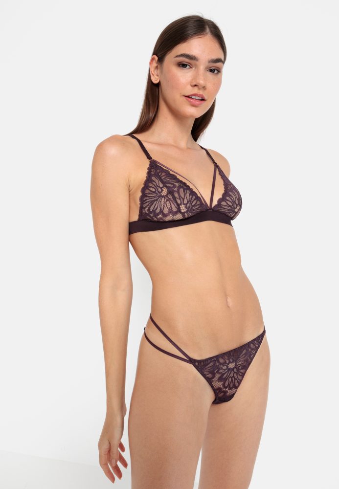 LSCN by LASCANA Bralette 1 aus blättriger Spitze