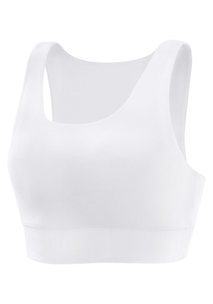 H.I.S Sport-Bustier ohne Bügel, mit Minimizer-Effekt, Sport-BH mit starkem Halt