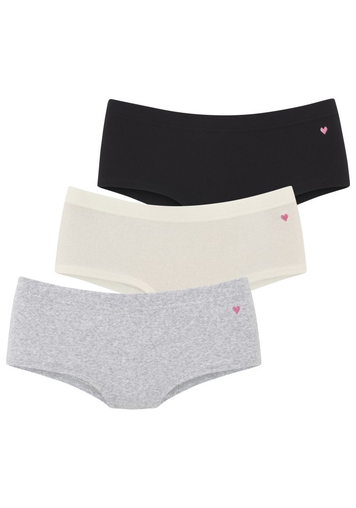 LASCANA Hüftpanty in elastischer Rippen-Qualität