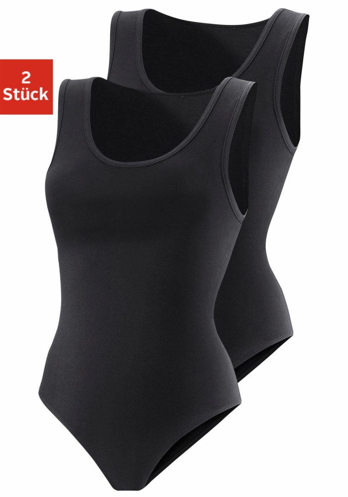 Vivance Shirtbody 2er-Pack, aus elastischer Baumwoll-Qualität
