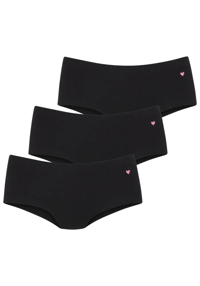 LASCANA Hüftpanty in elastischer Rippen-Qualität