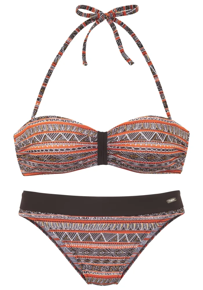 Buffalo Bandeau-Bikini Mit trendigem Streifendruck